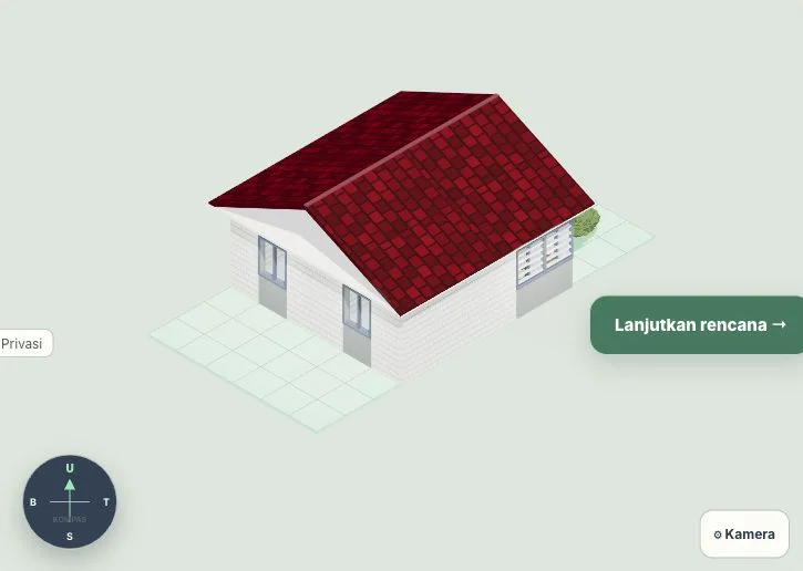 Rumah Subsidi Sederhana dilihat melalui Kamera Bebas Pugar